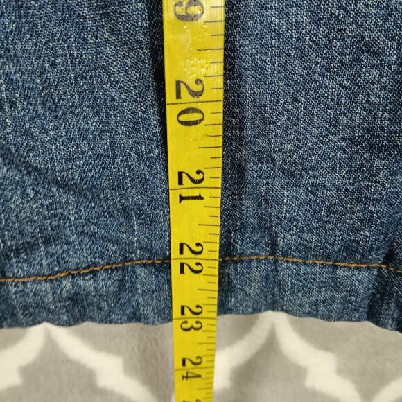 Limited Too Jacket Girls 10 Blue Denim Hooded Quilted Lined Zip Button Pockets - Picture 6 of 10